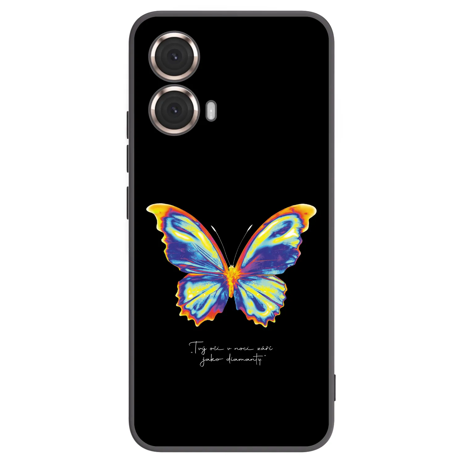Picasee husă neagră din silicon pentru Motorola Moto G85 - Diamanty Black