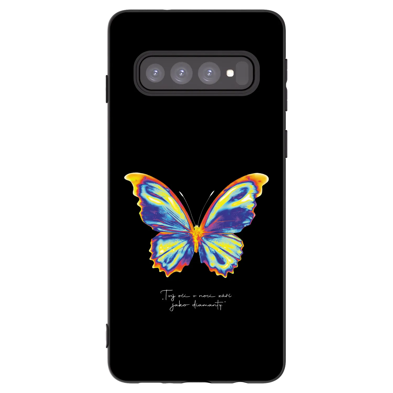 Picasee husă neagră din silicon pentru Samsung Galaxy S10 G973 - Diamanty Black