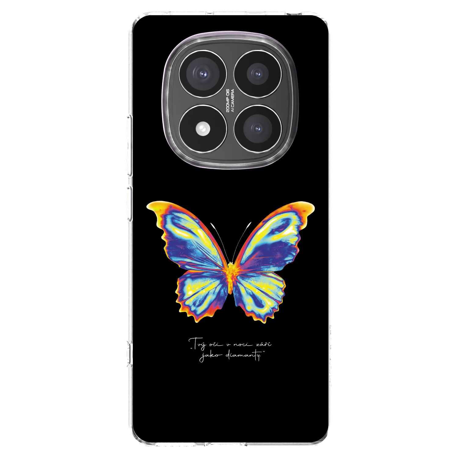 Picasee husă transparentă din silicon pentru Xiaomi Redmi Note 14 Pro+ 5G - Diamanty Black