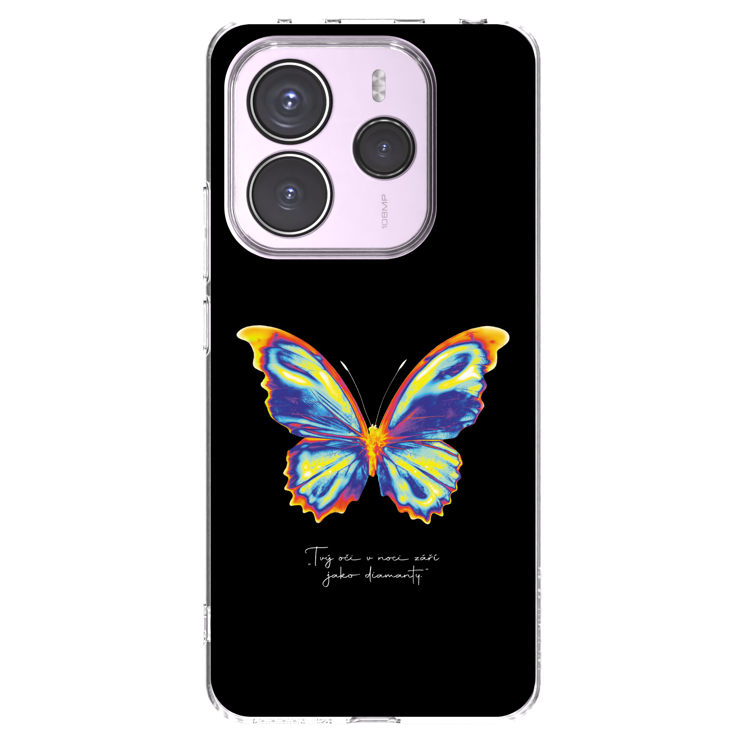 Picasee husă transparentă din silicon pentru Xiaomi Redmi Note 14 5G - Diamanty Black