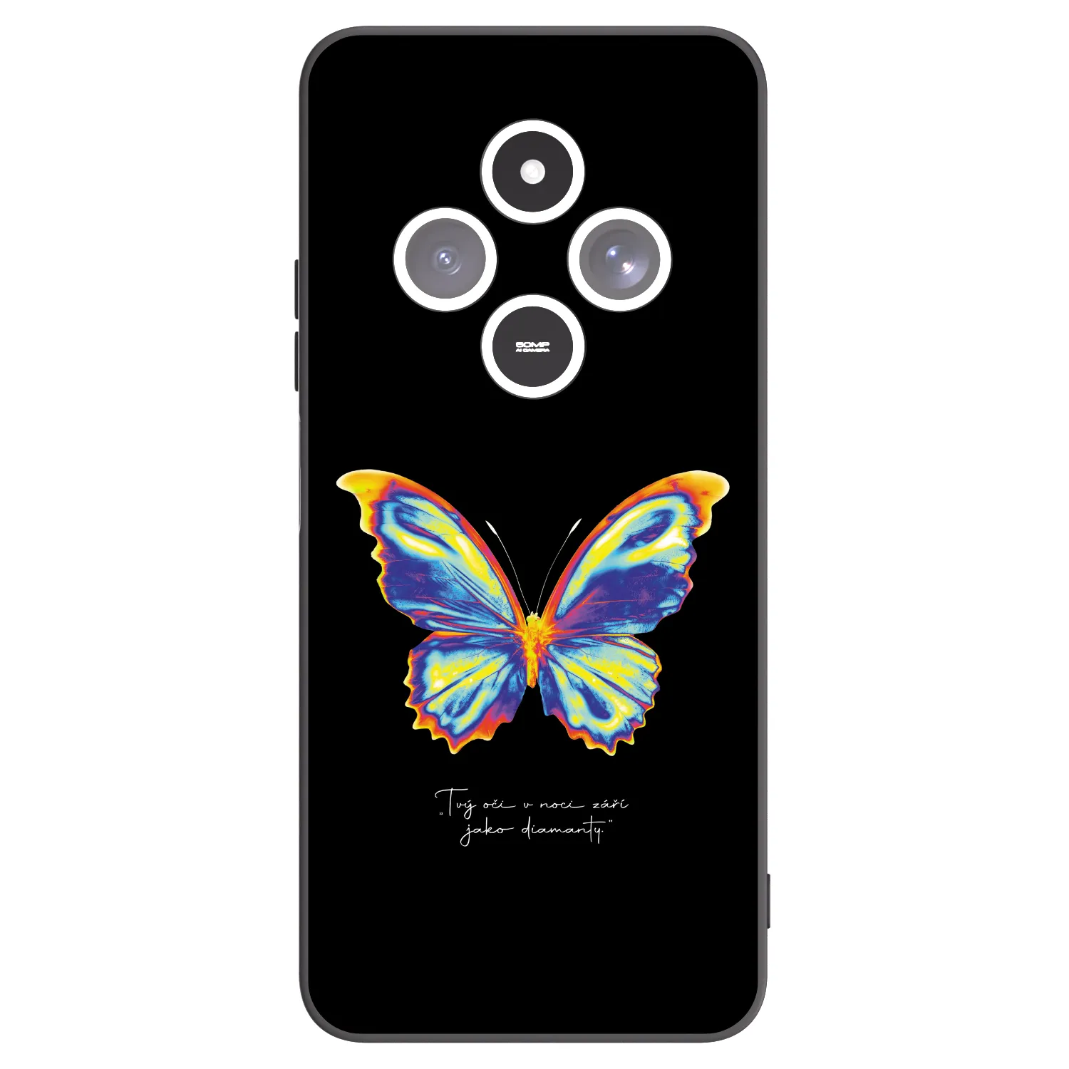 Picasee husă neagră din silicon pentru Xiaomi Redmi 14C - Diamanty Black