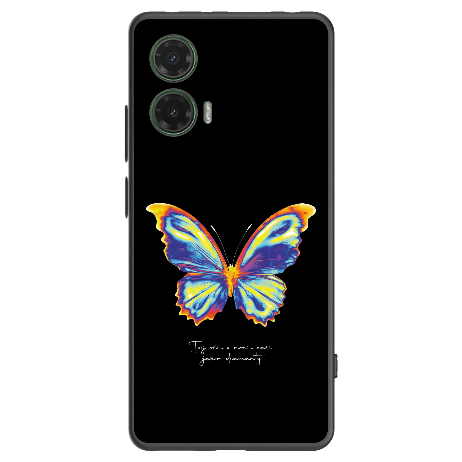 Picasee husă neagră din silicon pentru Motorola Moto G35 5G - Diamanty Black