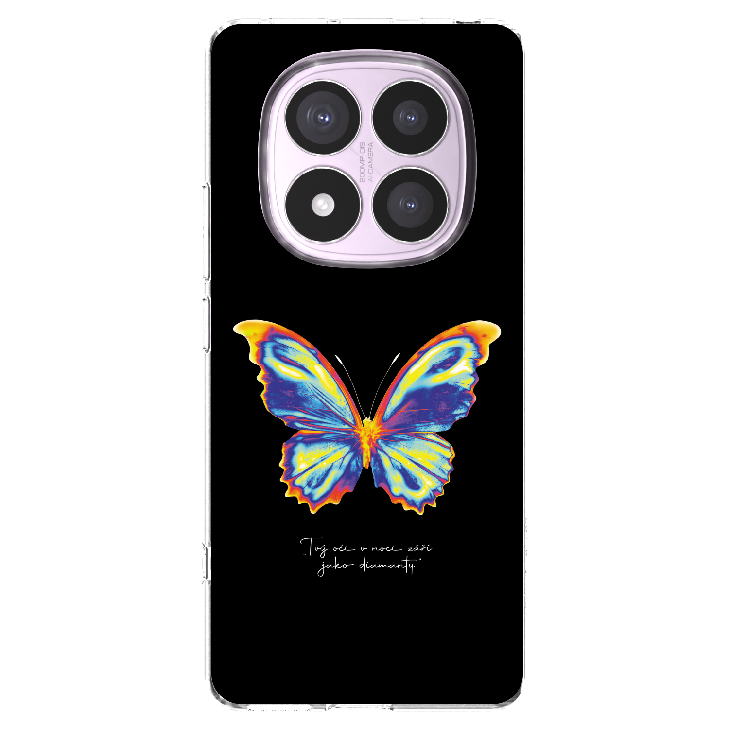 Picasee husă transparentă din silicon pentru Xiaomi Redmi Note 14 Pro 4G - Diamanty Black