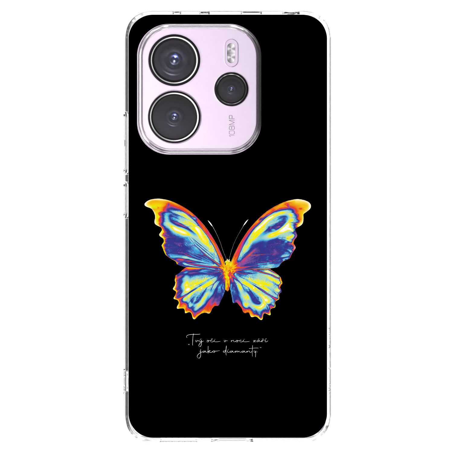 Picasee husă transparentă din silicon pentru Xiaomi Redmi Note 14 4G - Diamanty Black