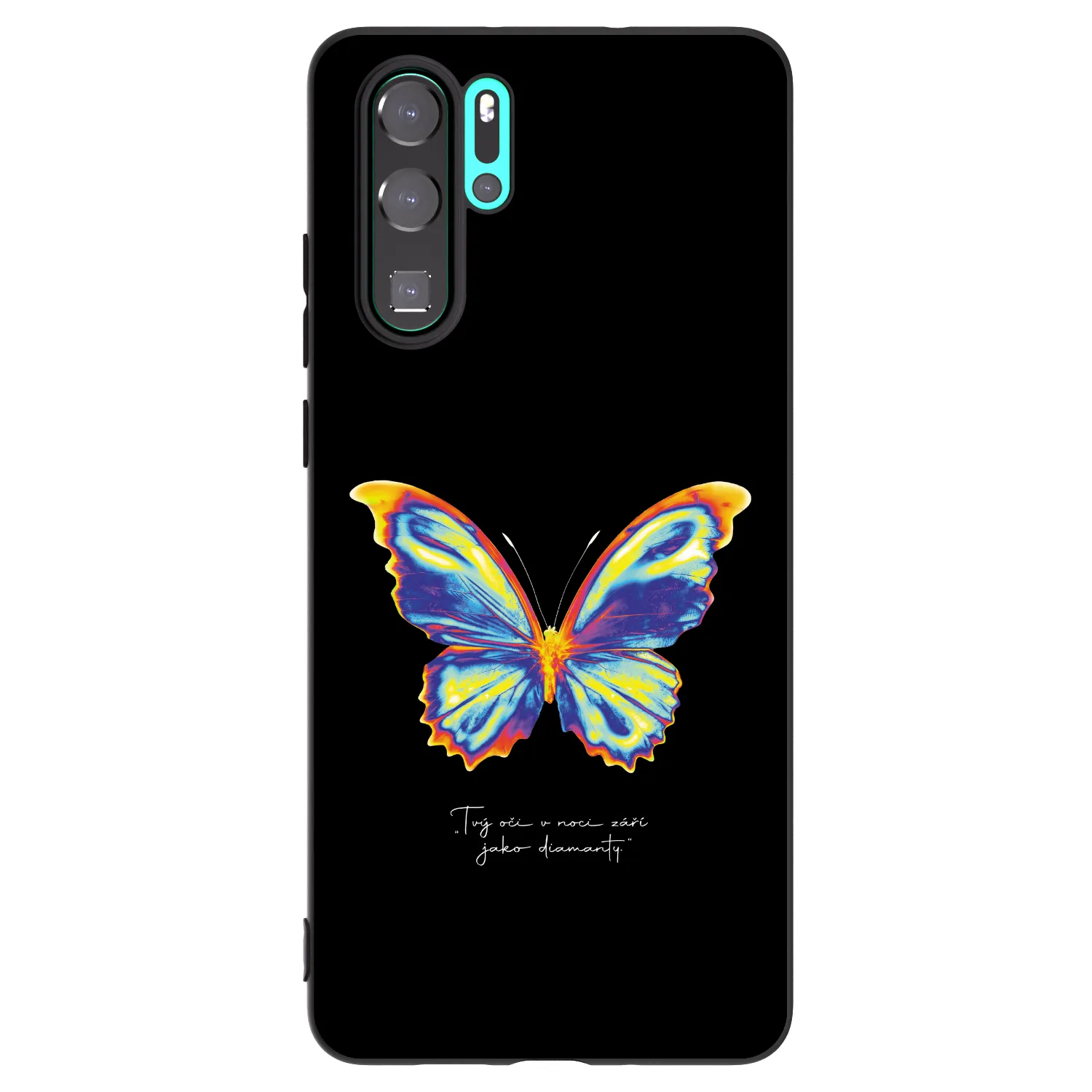 Picasee husă neagră din silicon pentru Huawei P30 Pro - Diamanty Black