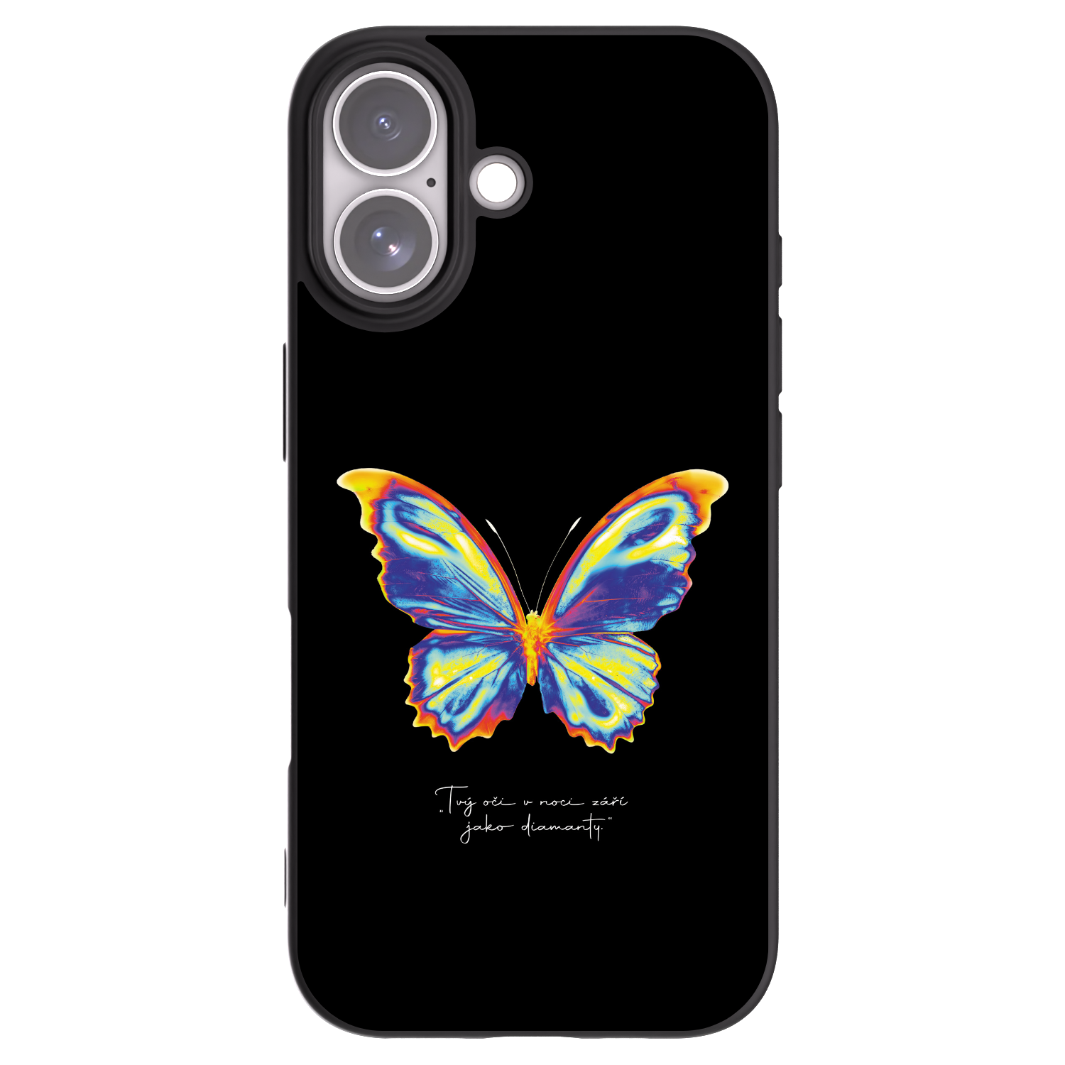 Picasee husă neagră din silicon pentru Apple iPhone 17 - Diamanty Black