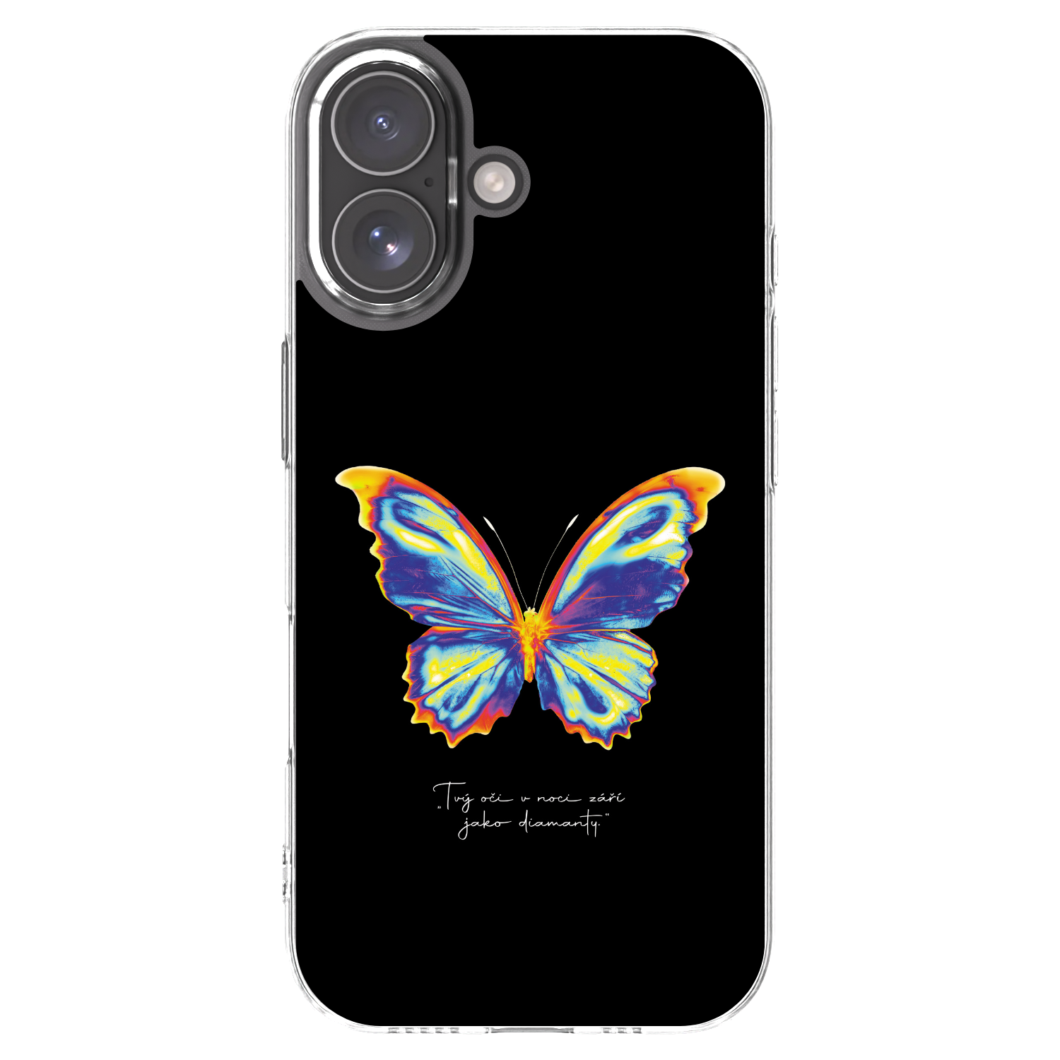 Picasee husă transparentă din silicon pentru Apple iPhone 17 - Diamanty Black