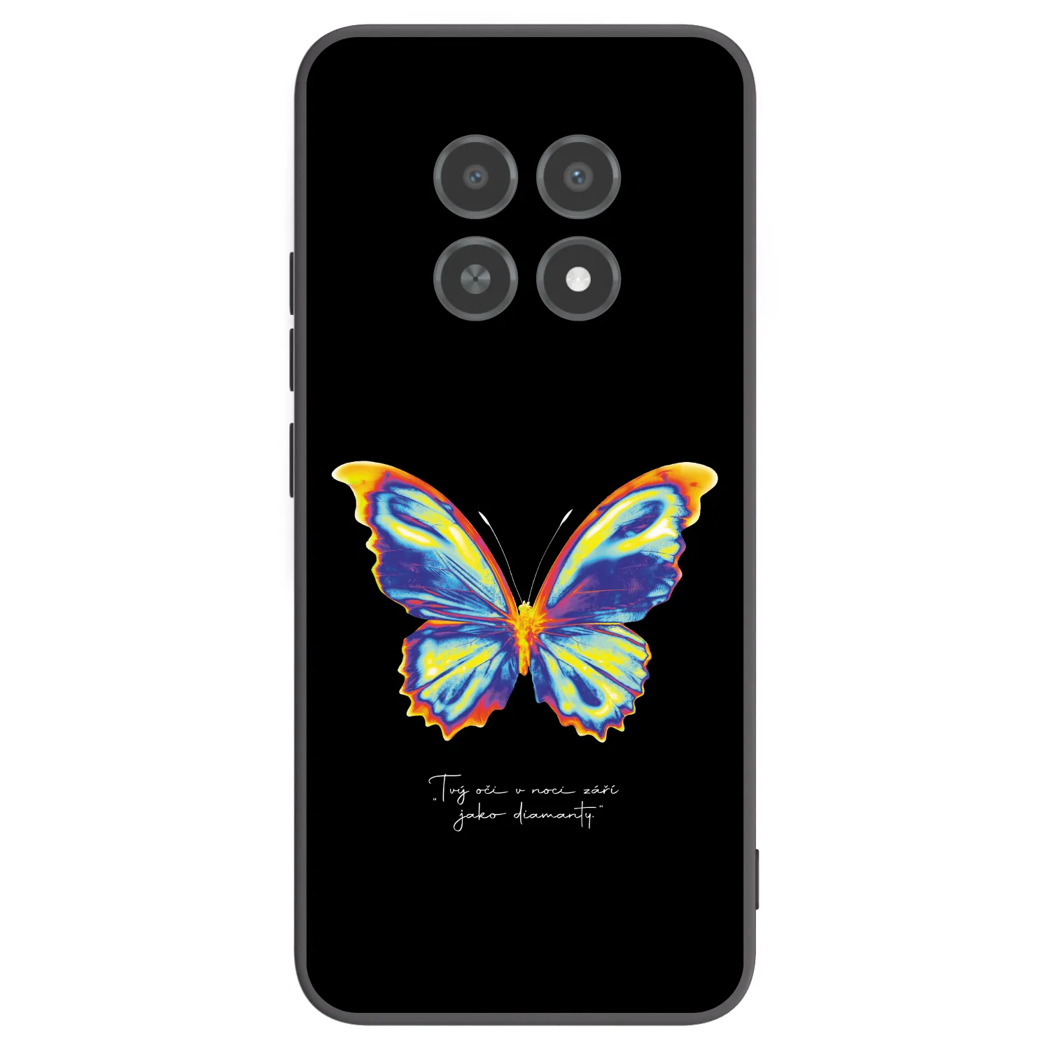 Picasee husă neagră din silicon pentru Realme 12X - Diamanty Black