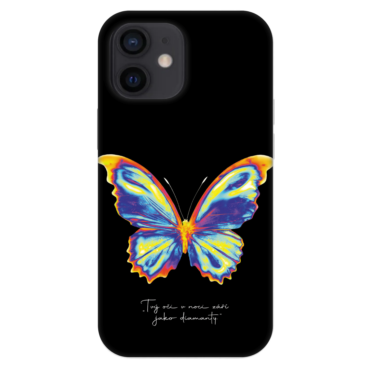 Picasee Fashion Case pentru Apple iPhone 12 mini - Diamanty Black