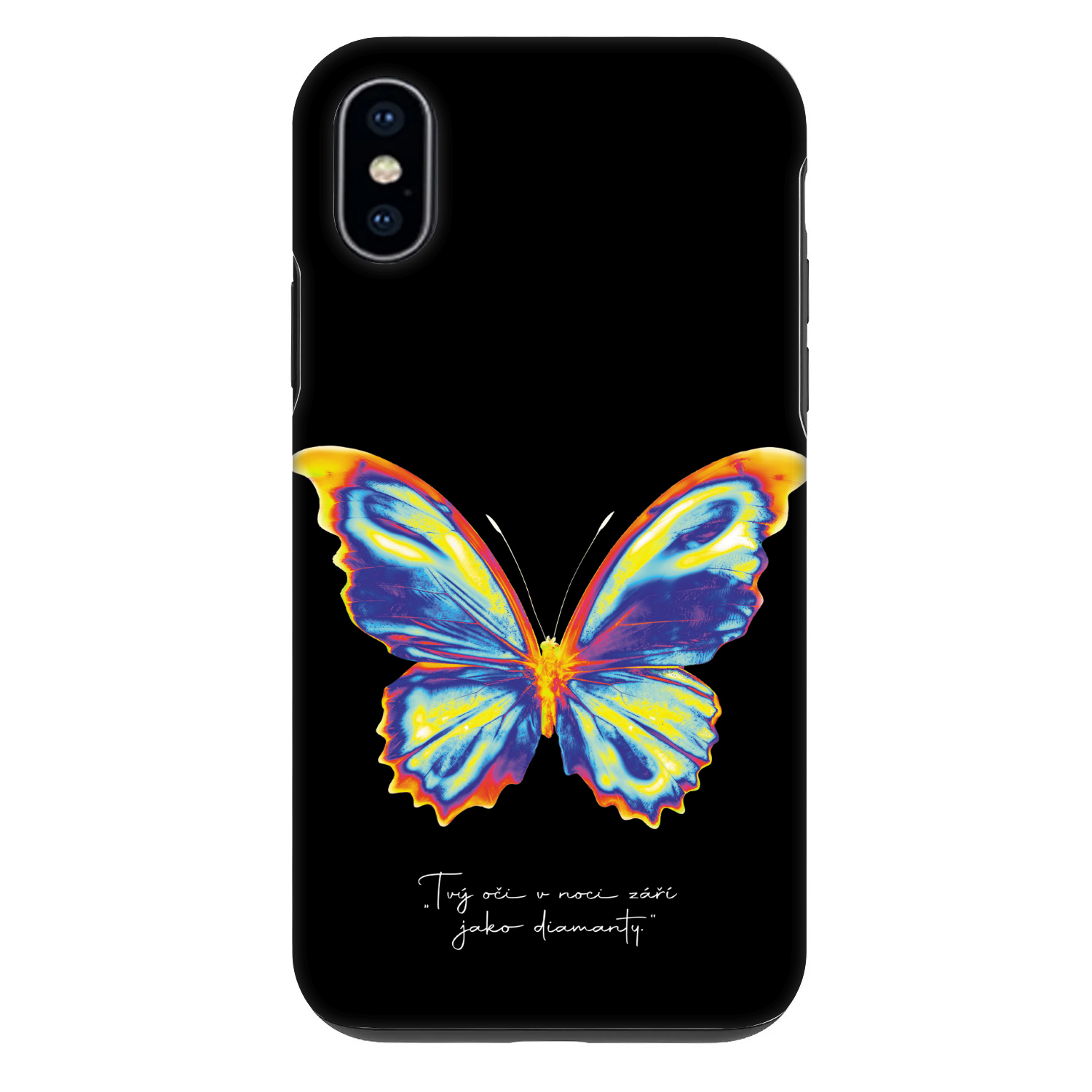 Picasee Fashion Case pentru Apple iPhone X/XS - Diamanty Black