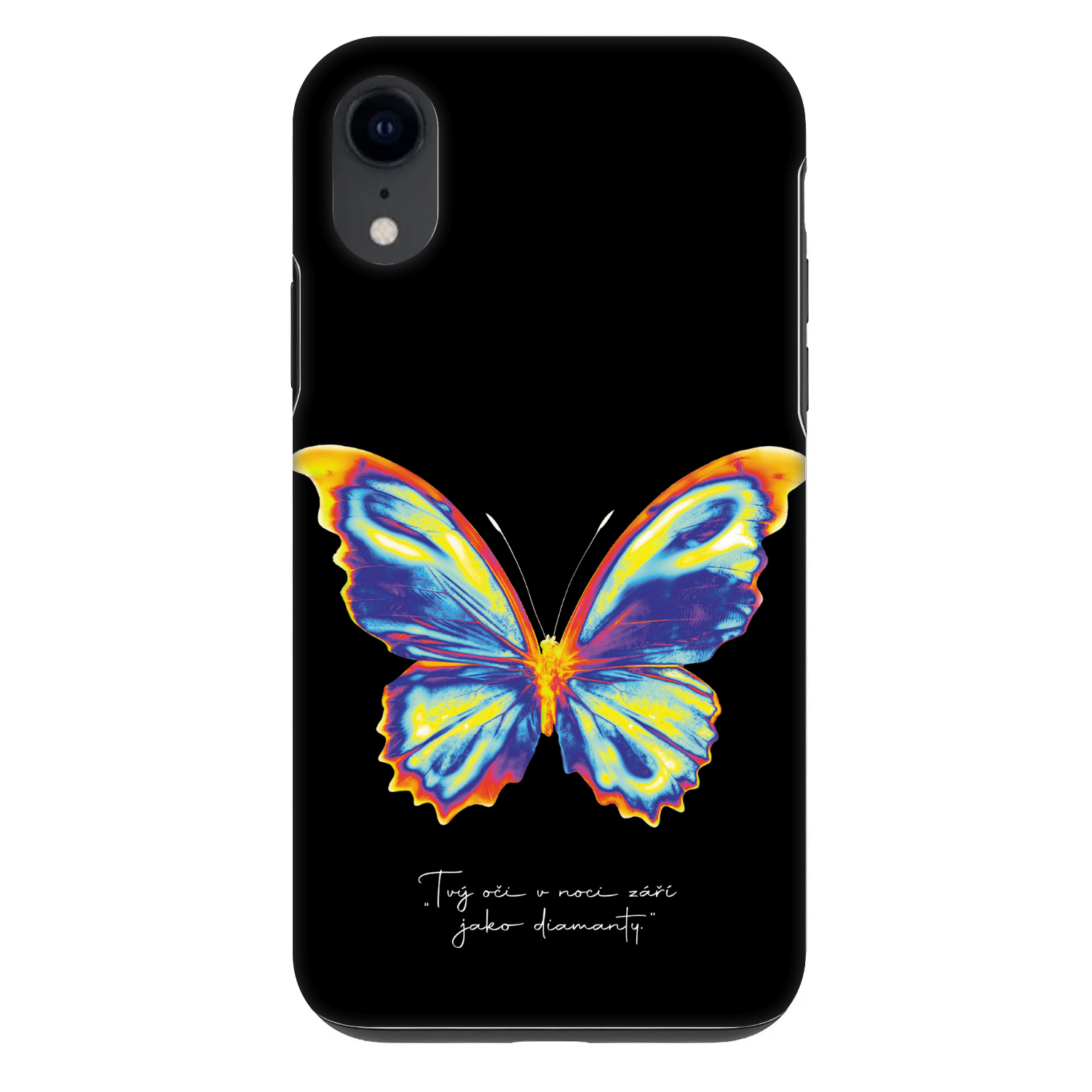 Picasee Fashion Case pentru Apple iPhone XR - Diamanty Black