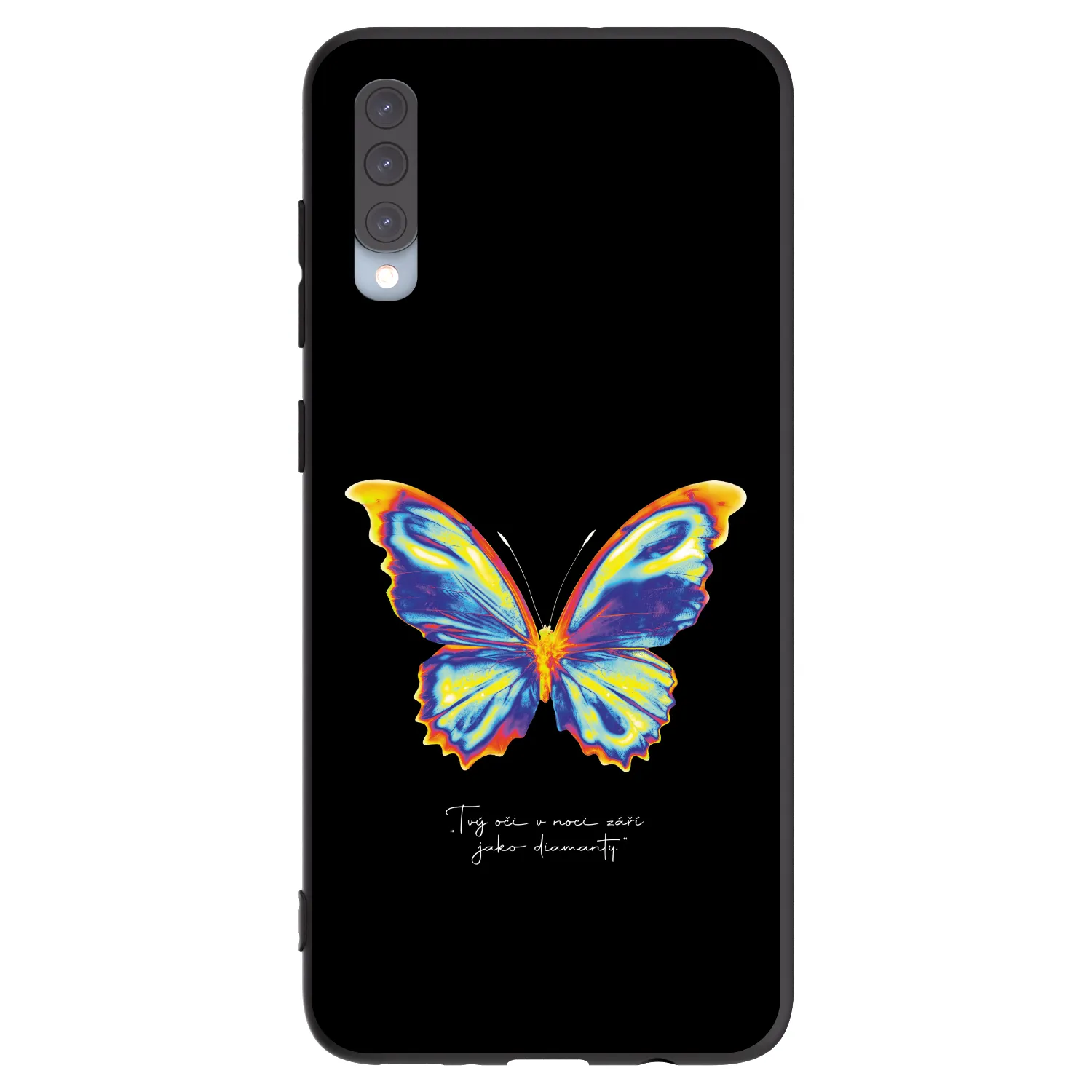 Picasee husă neagră din silicon pentru Samsung Galaxy A70 A705F - Diamanty Black