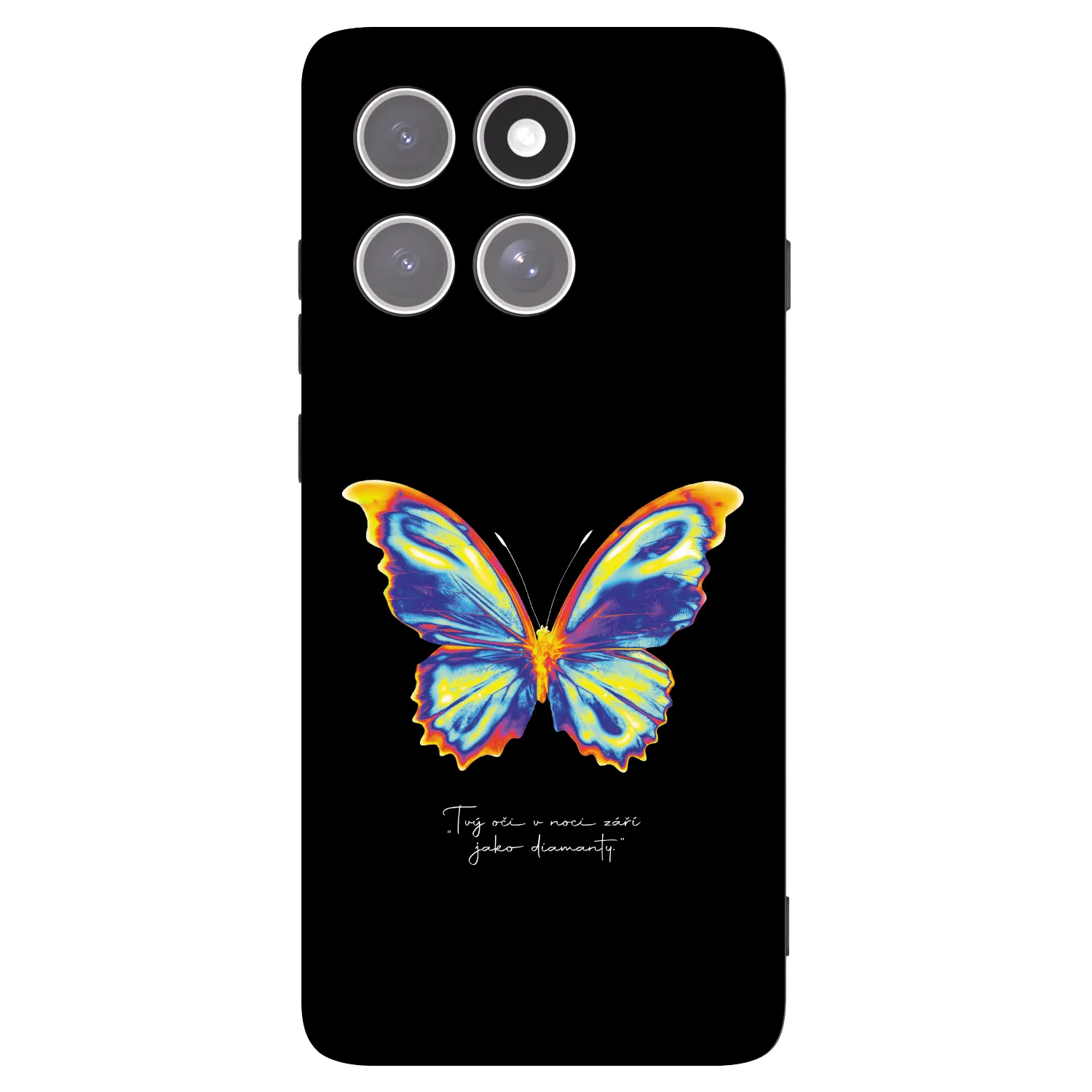 Picasee husă neagră din silicon pentru Motorola Edge 60 Pro - Diamanty Black
