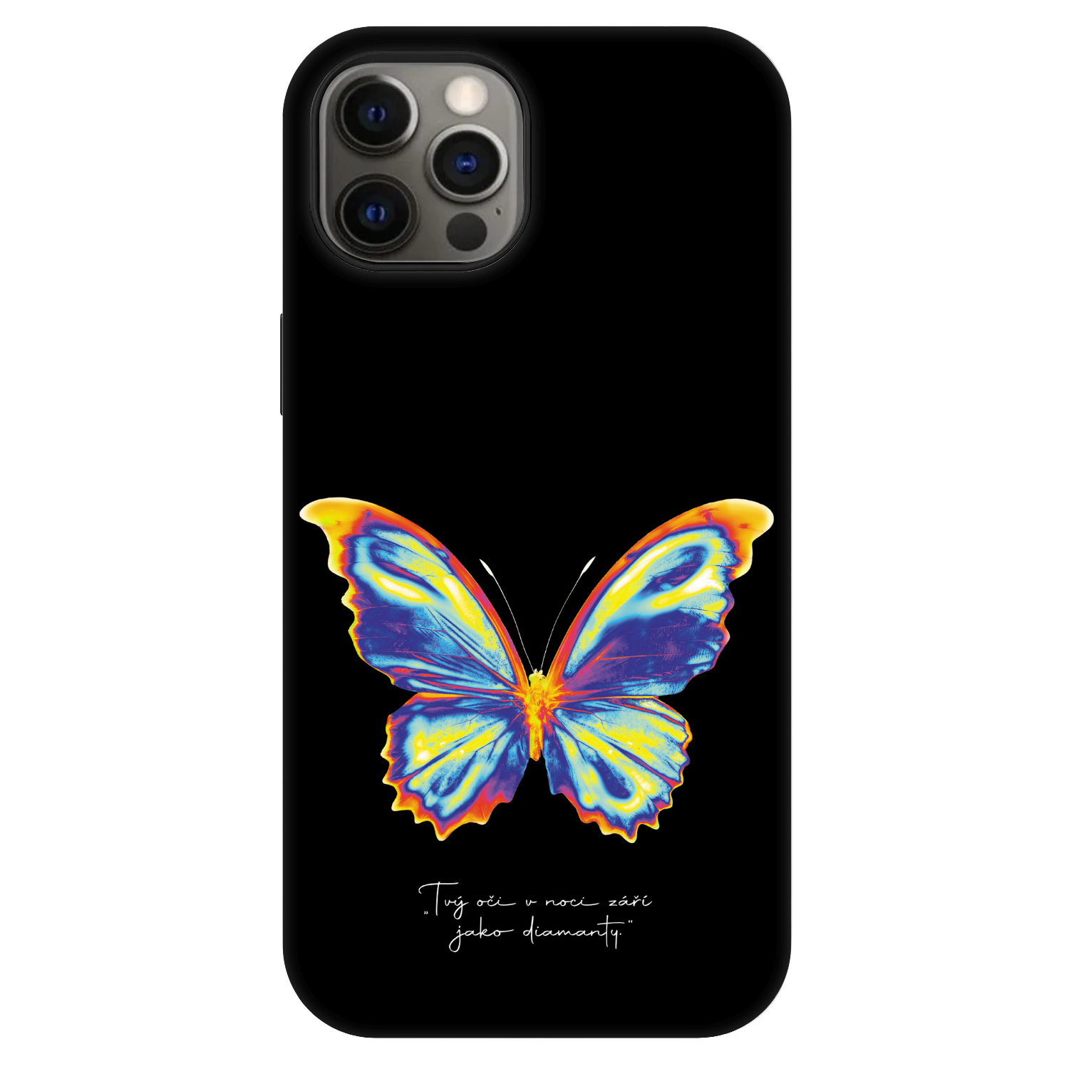 Picasee Fashion Case MagSafe pentru Apple iPhone 12 Pro - Diamanty Black