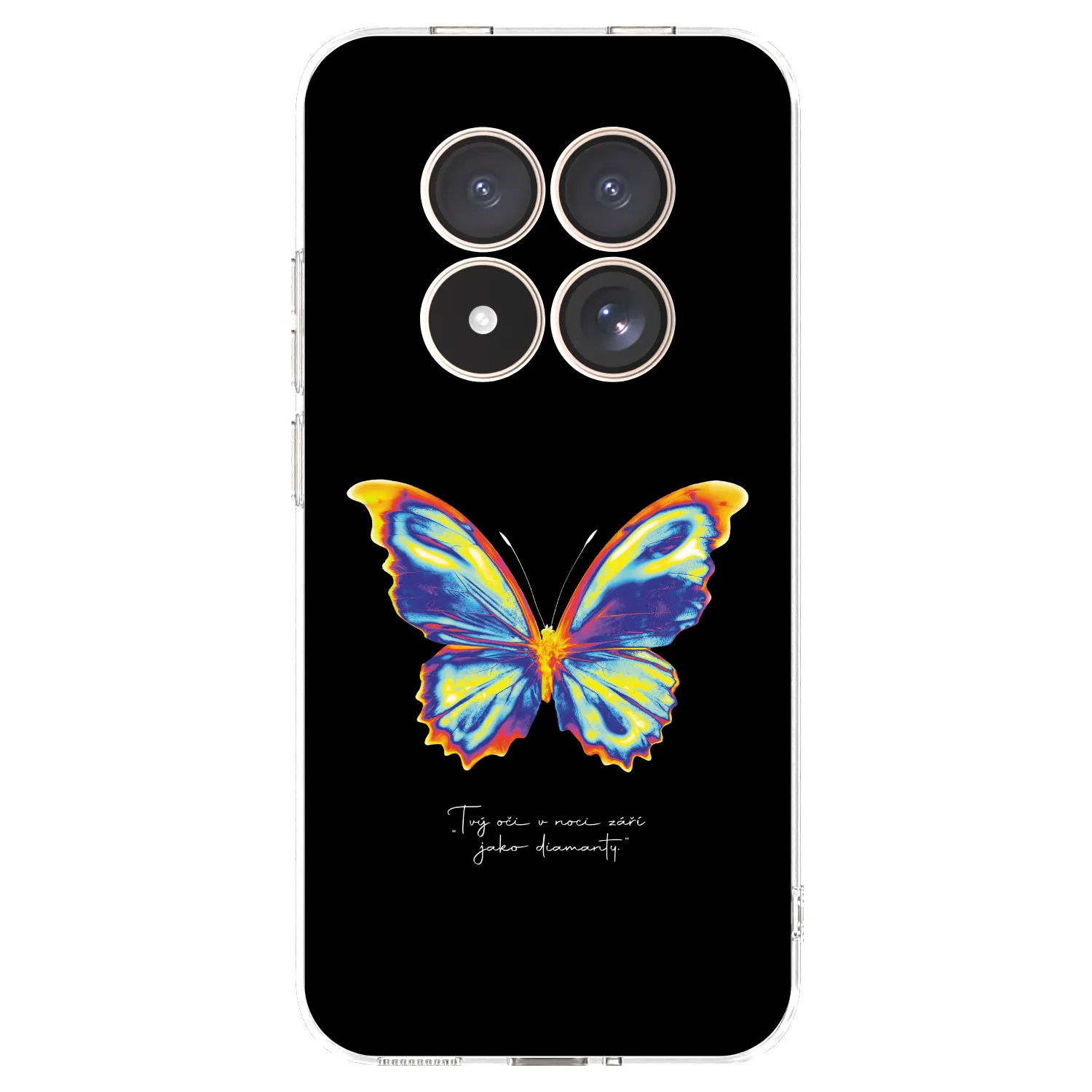 Picasee husă transparentă din silicon pentru Xiaomi Redmi Note 15 Pro 4G - Diamanty Black
