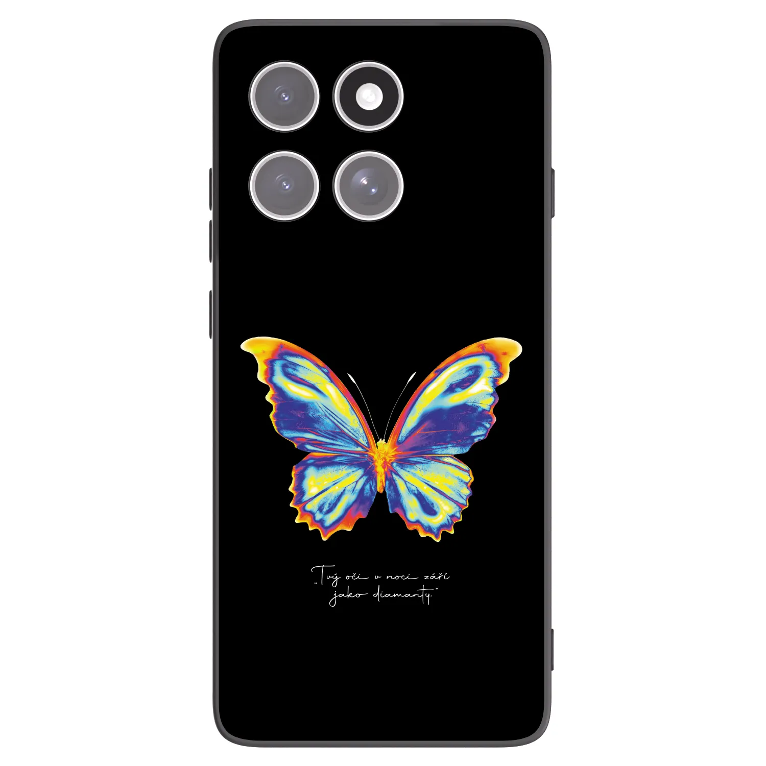Picasee husă neagră din silicon pentru Motorola Edge 60 Fusion - Diamanty Black