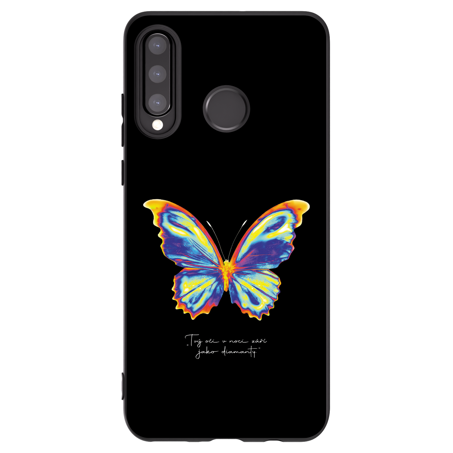 Picasee husă neagră din silicon pentru Huawei P30 Lite - Diamanty Black