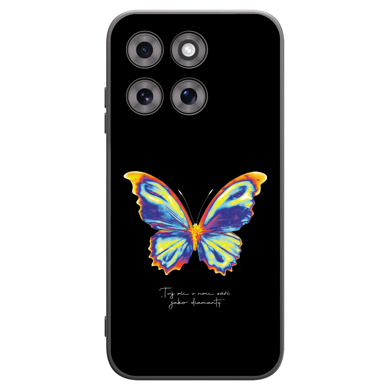 Picasee husă neagră din silicon pentru Motorola Moto G77 - Diamanty Black