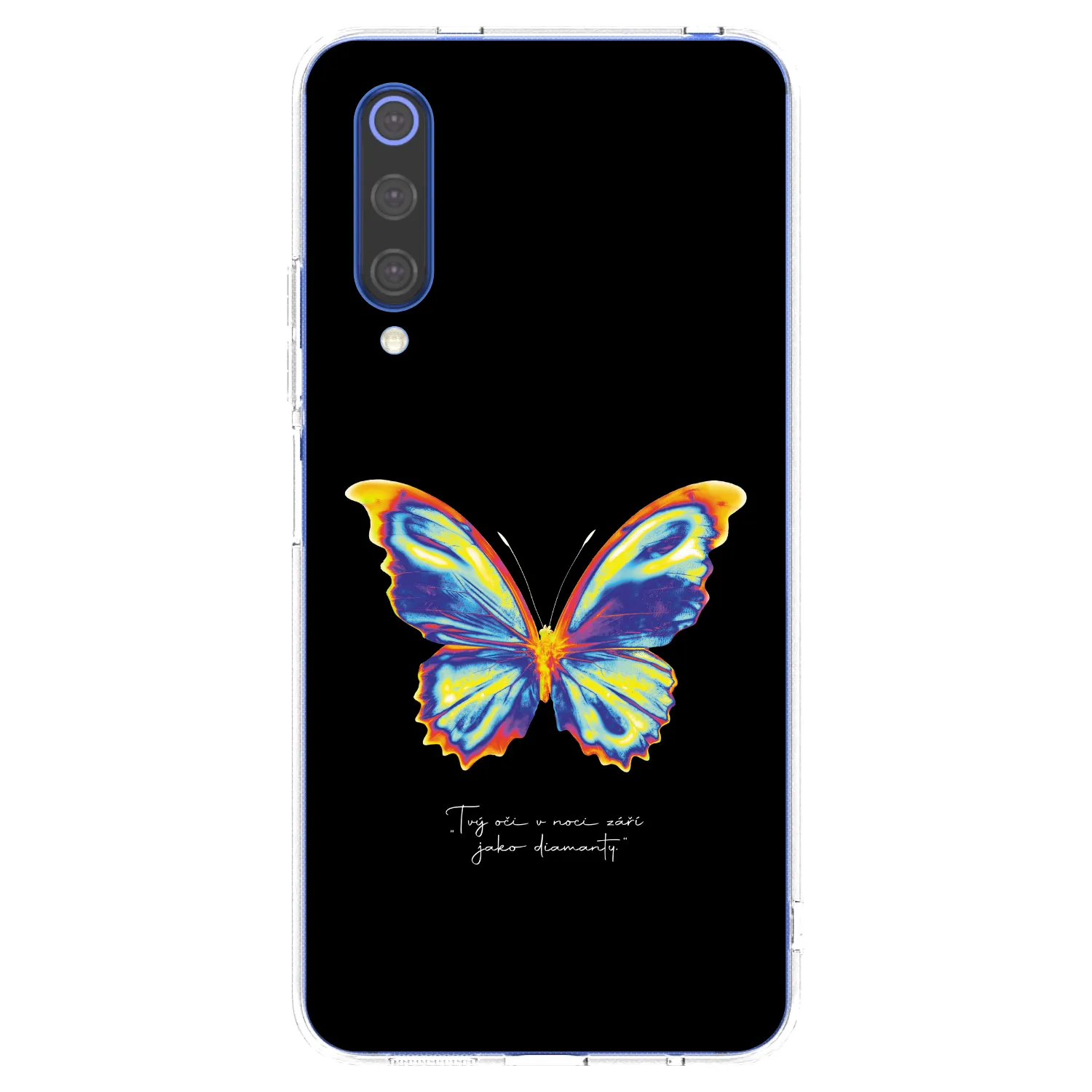 Picasee husă transparentă din silicon pentru Xiaomi Mi 9 SE - Diamanty Black