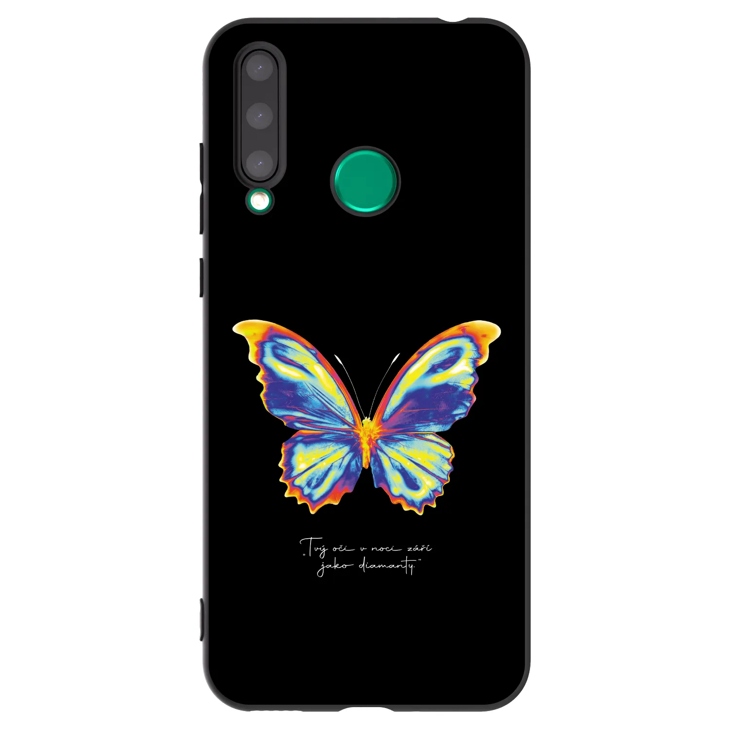 Picasee husă neagră din silicon pentru Honor 20 Lite - Diamanty Black