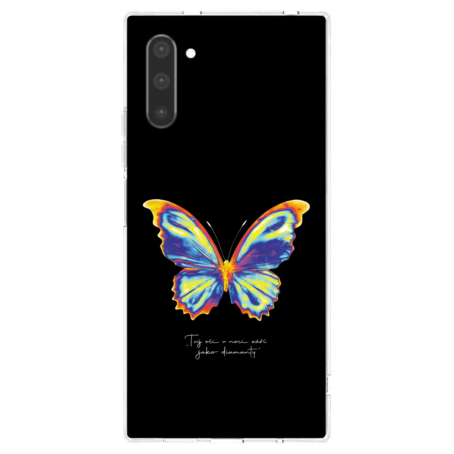 Picasee husă transparentă din silicon pentru Samsung Galaxy Note 10 N970F - Diamanty Black