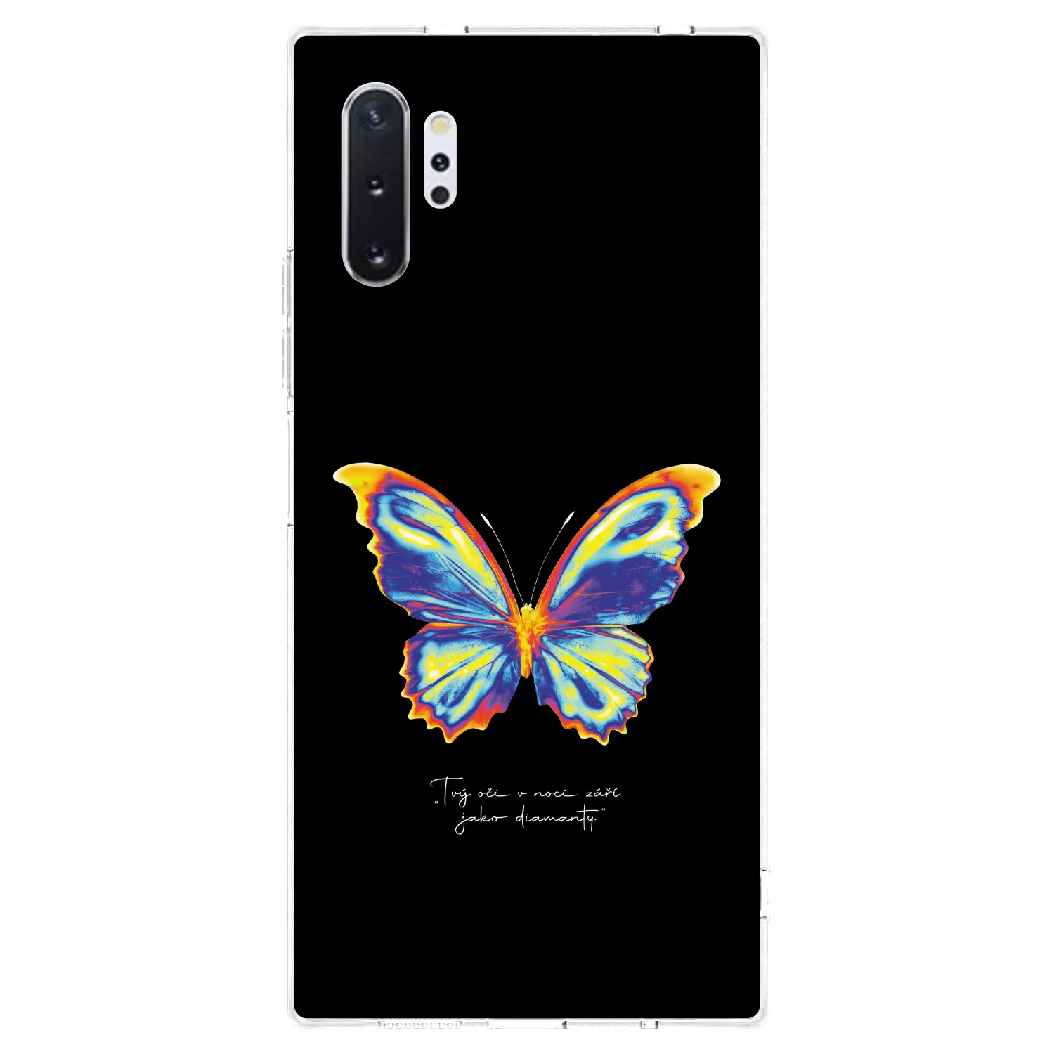 Picasee husă transparentă din silicon pentru Samsung Galaxy Note 10+ N975F - Diamanty Black