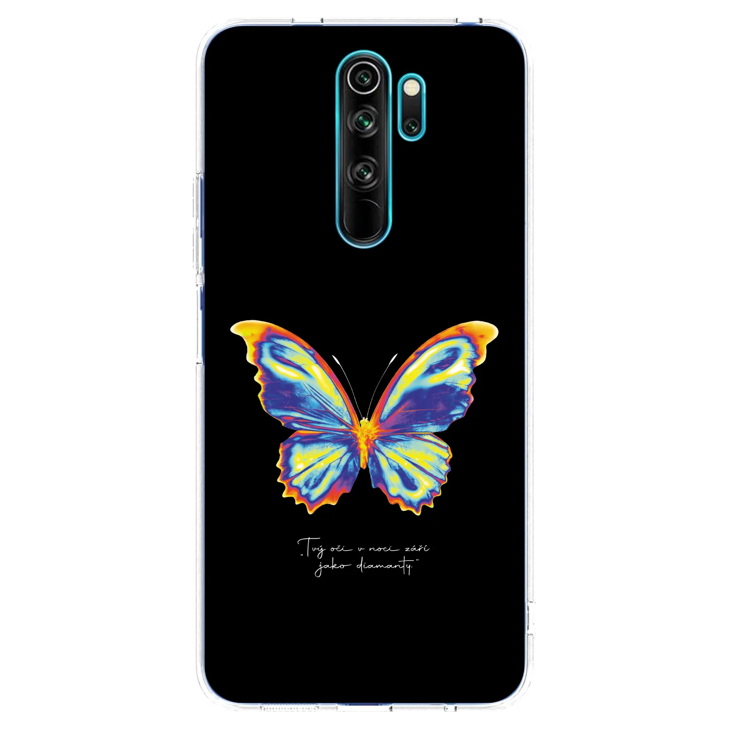 Picasee husă transparentă din silicon pentru Xiaomi Redmi Note 8 Pro - Diamanty Black