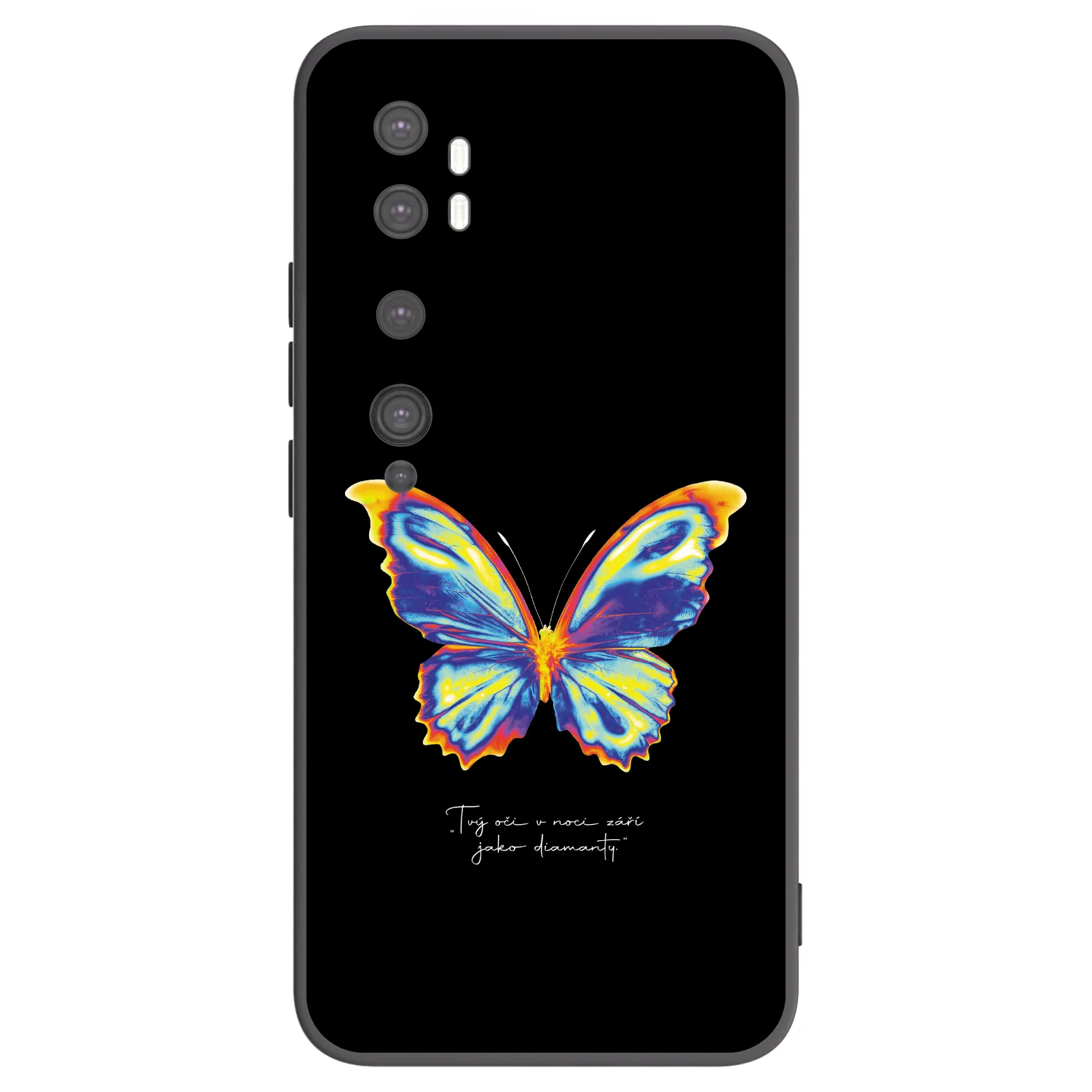 Picasee husă neagră din silicon pentru Xiaomi Mi Note 10 (Pro) - Diamanty Black