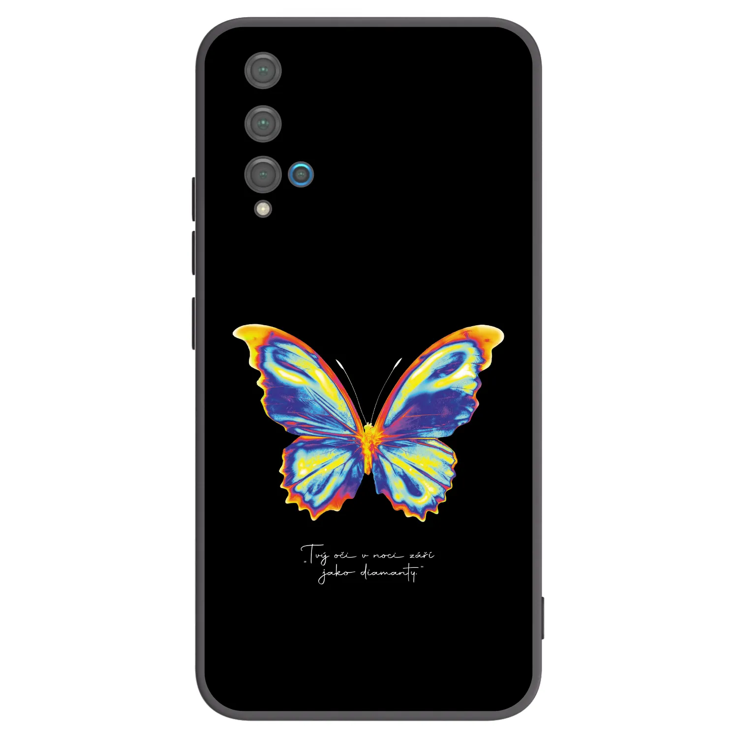 Picasee husă neagră din silicon pentru Huawei Nova 5T - Diamanty Black