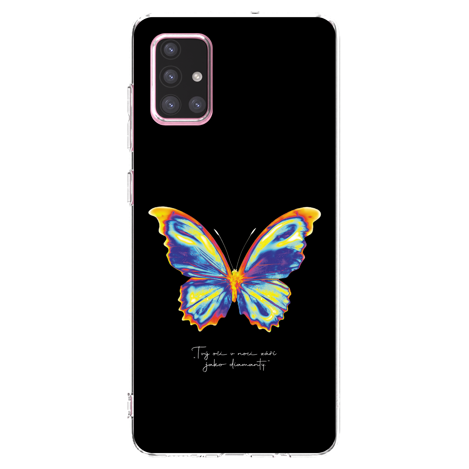 Picasee husă transparentă din silicon pentru Samsung Galaxy A71 A715F - Diamanty Black