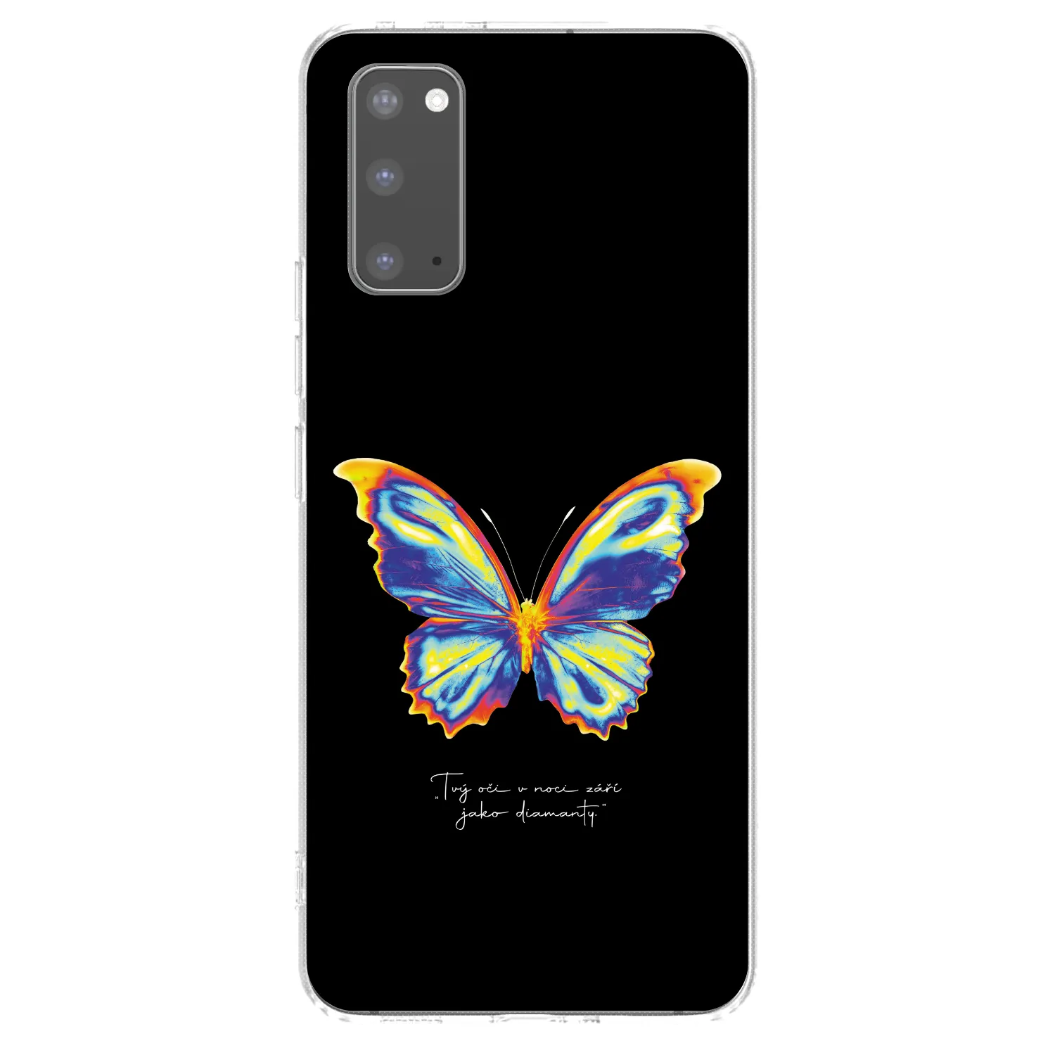 Picasee husă transparentă din silicon pentru Samsung Galaxy S20 G980F - Diamanty Black