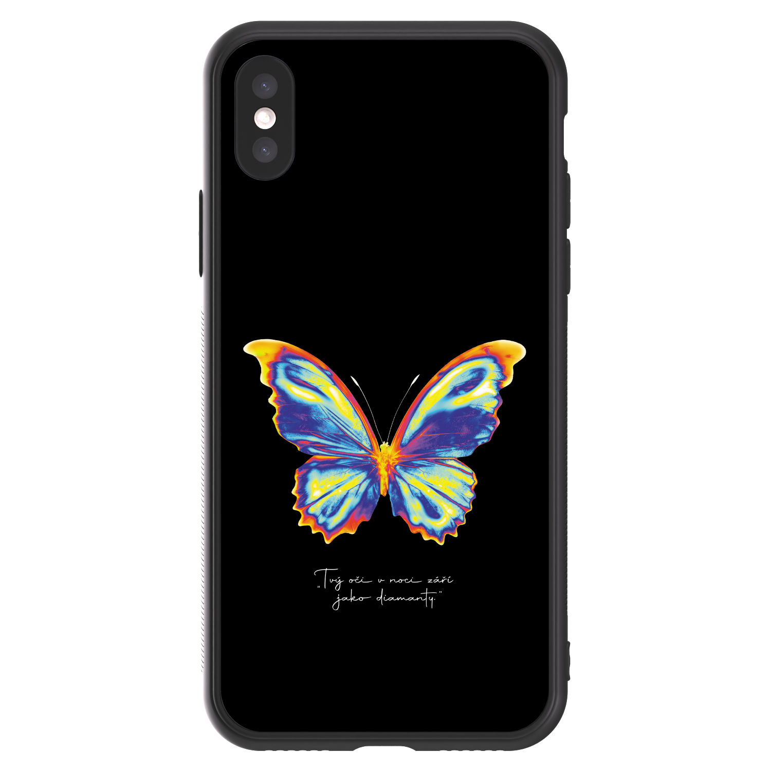 Picasee ULTIMATE CASE pentru Apple iPhone X/XS - Diamanty Black