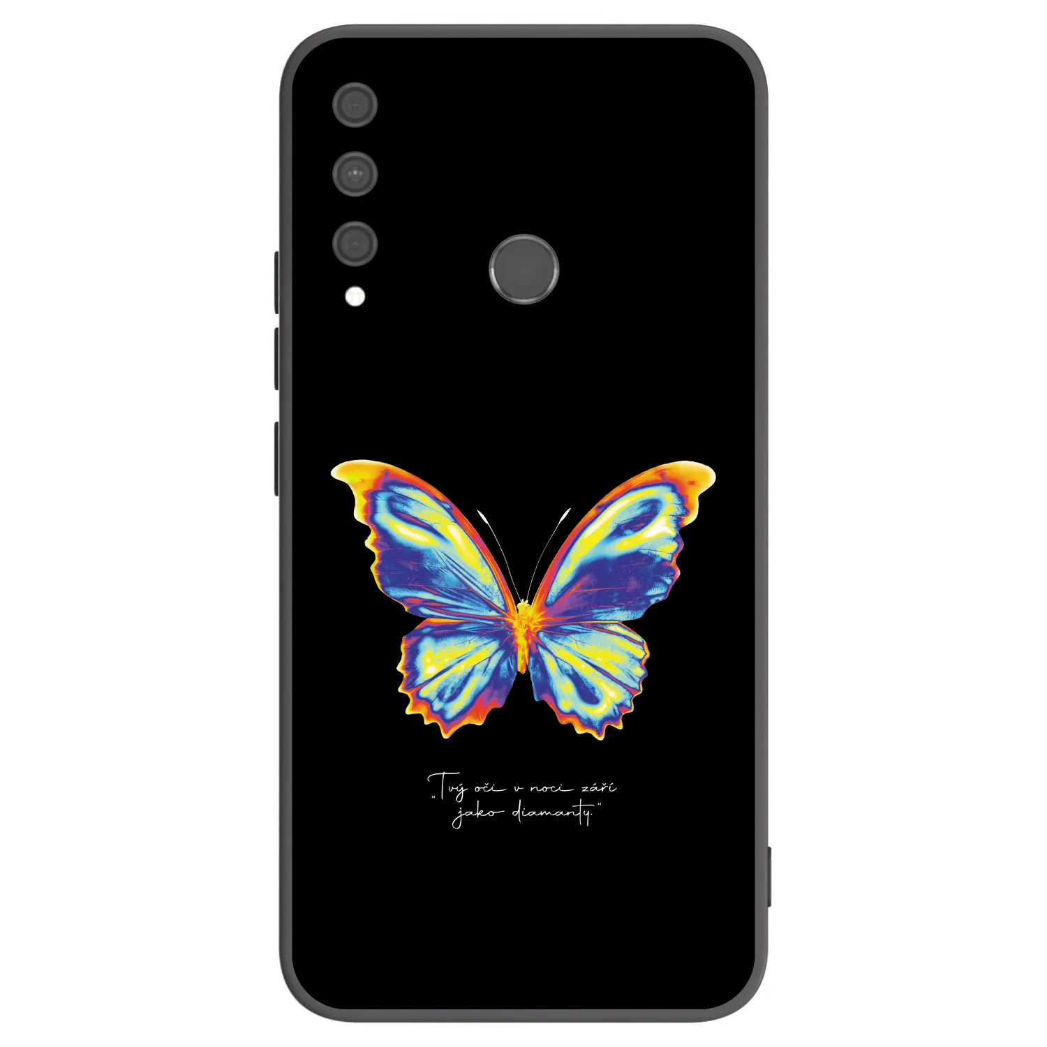 Picasee husă neagră din silicon pentru Huawei P40 Lite E - Diamanty Black
