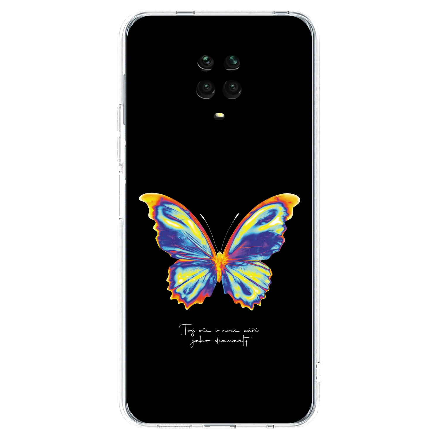Picasee husă transparentă din silicon pentru Xiaomi Redmi Note 9 Pro - Diamanty Black