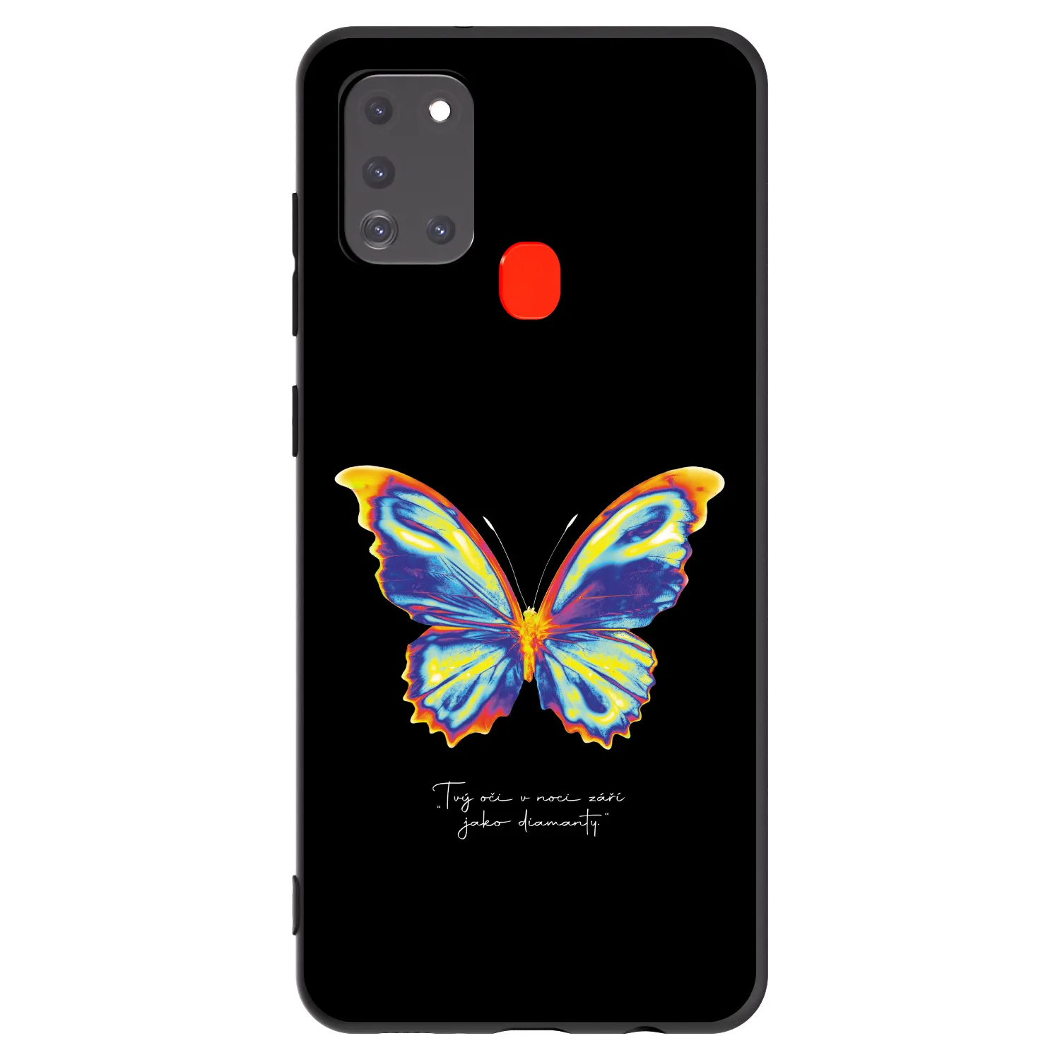 Picasee husă neagră din silicon pentru Samsung Galaxy A21s - Diamanty Black