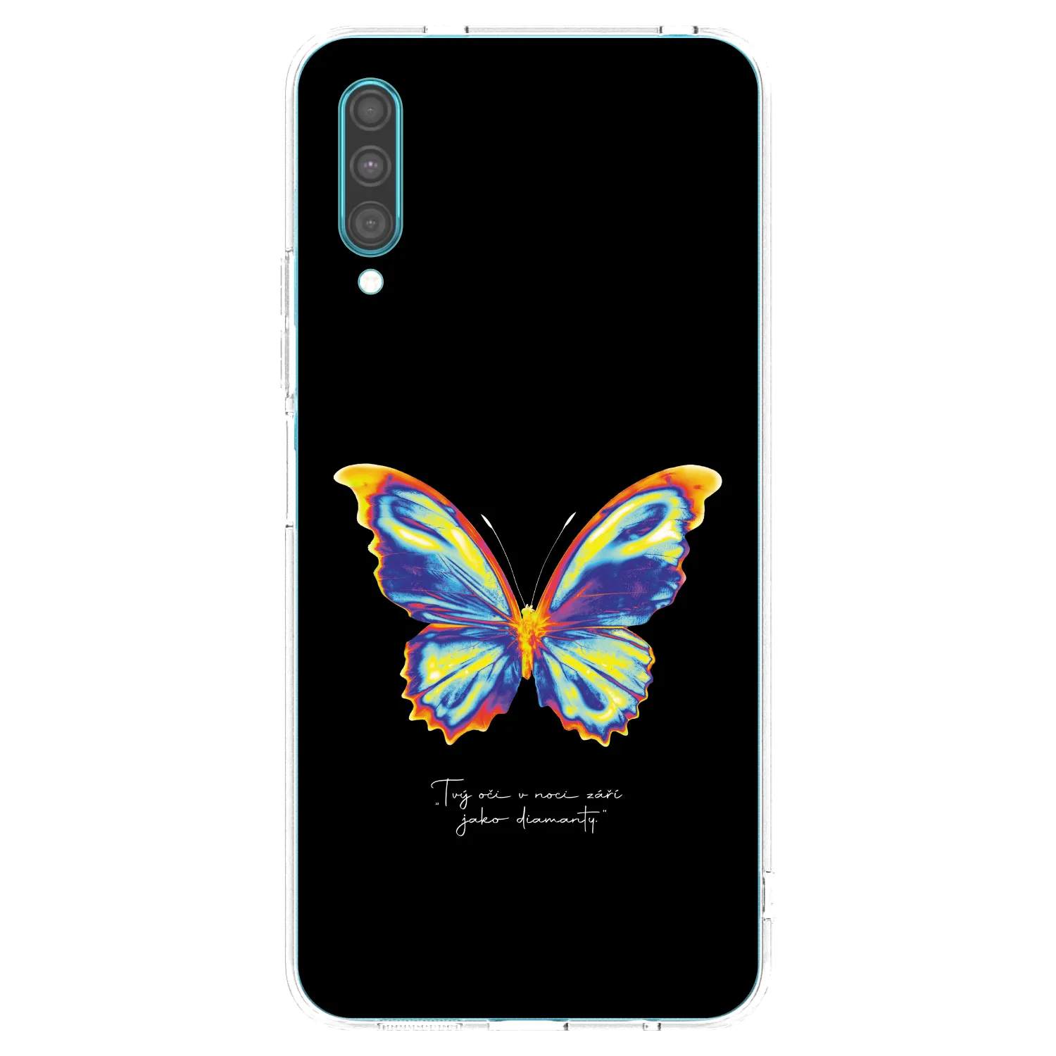 Picasee husă transparentă din silicon pentru Samsung Galaxy A30s A307F - Diamanty Black
