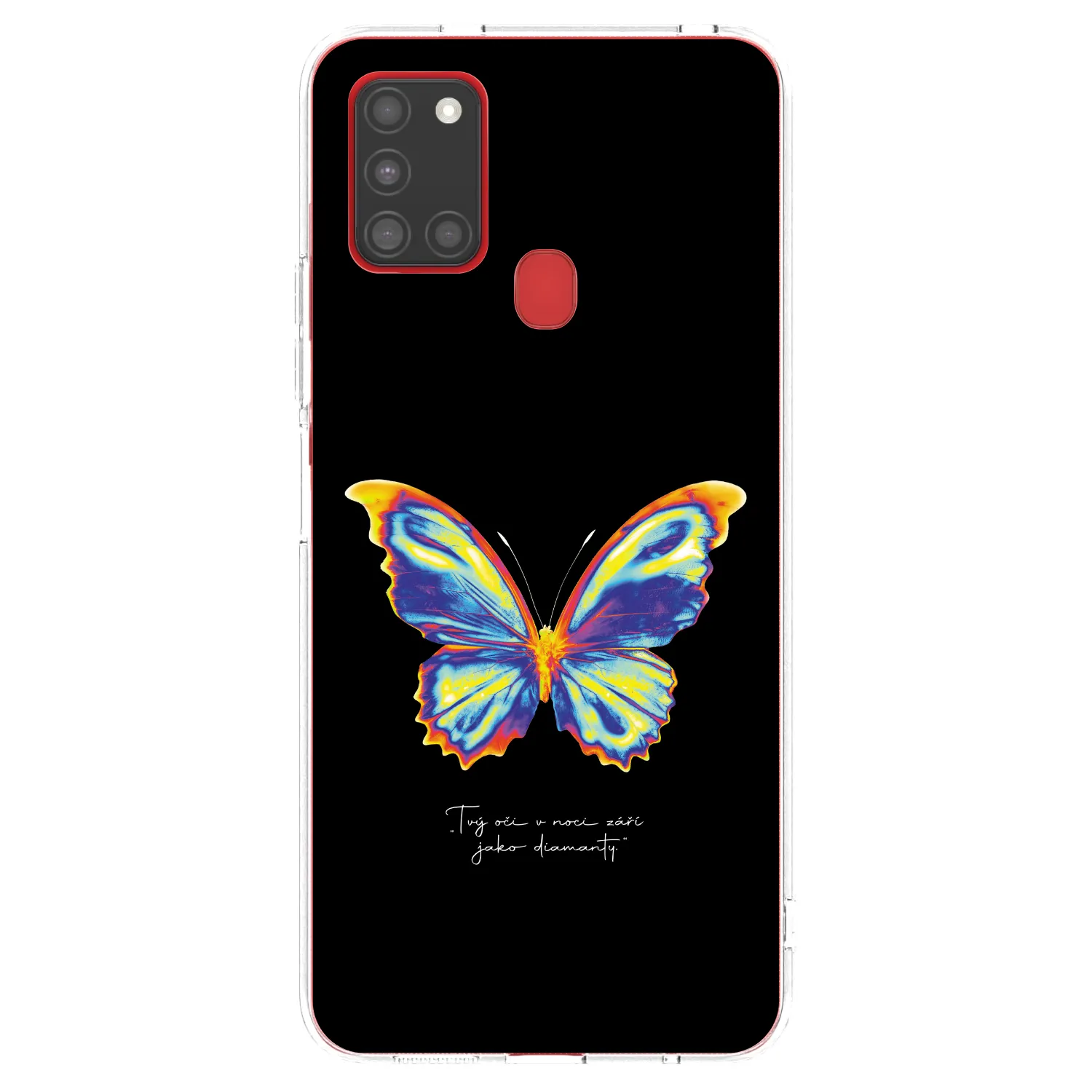 Picasee husă transparentă din silicon pentru Samsung Galaxy A21s - Diamanty Black