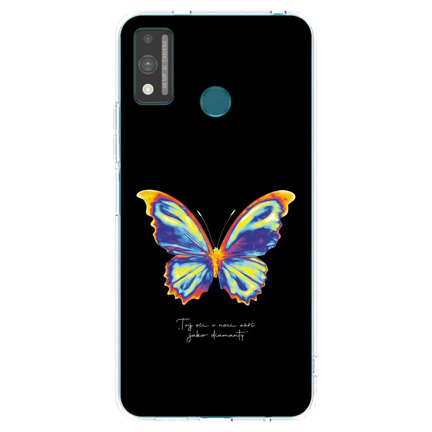 Picasee husă transparentă din silicon pentru Honor 9X Lite - Diamanty Black