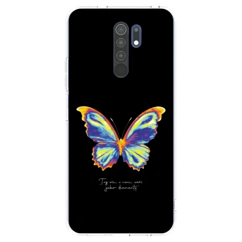 Picasee husă transparentă din silicon pentru Xiaomi Redmi 9 - Diamanty Black