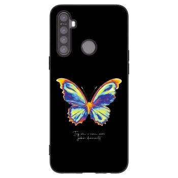 Picasee husă neagră din silicon pentru Realme 5 - Diamanty Black