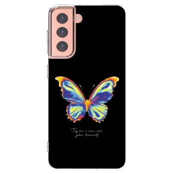 Picasee husă transparentă din silicon pentru Samsung Galaxy S21 5G G991B - Diamanty Black
