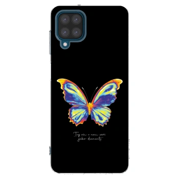 Picasee husă transparentă din silicon pentru Samsung Galaxy A12 A125F - Diamanty Black