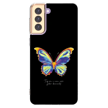 Picasee husă transparentă din silicon pentru Samsung Galaxy S21+ 5G G996F - Diamanty Black
