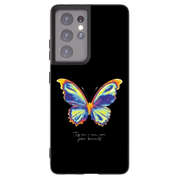 Picasee husă neagră din silicon pentru Samsung Galaxy S21 Ultra 5G G998B - Diamanty Black