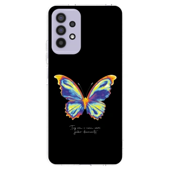 Picasee husă transparentă din silicon pentru Samsung Galaxy A32 4G SM-A325F - Diamanty Black