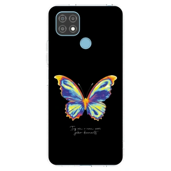 Picasee husă transparentă din silicon pentru Realme C21 - Diamanty Black