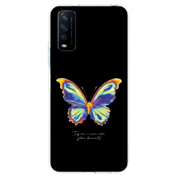 Picasee husă transparentă din silicon pentru Vivo Y11s - Diamanty Black