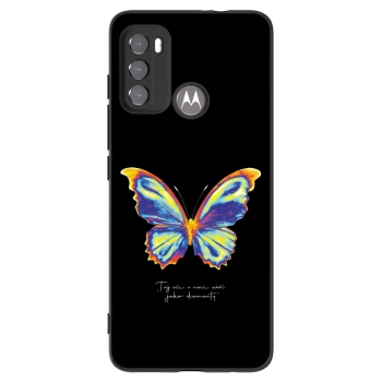 Picasee husă neagră din silicon pentru Motorola Moto G60 - Diamanty Black