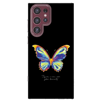 Picasee husă transparentă din silicon pentru Samsung Galaxy S22 Ultra 5G - Diamanty Black