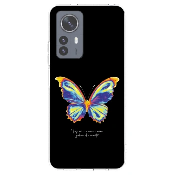 Picasee husă transparentă din silicon pentru Xiaomi 12 Pro - Diamanty Black